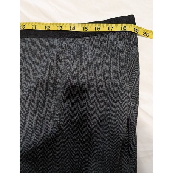 Nwt Eileen Fisher Charcoal Gray Herringbone Tweed Leggings 1X Polyester Stretch - Picture 12 of 15